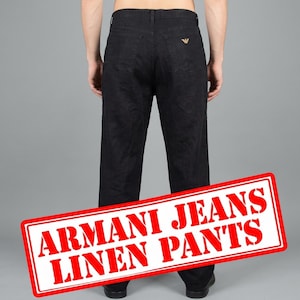 Armani Linen Pants - Etsy