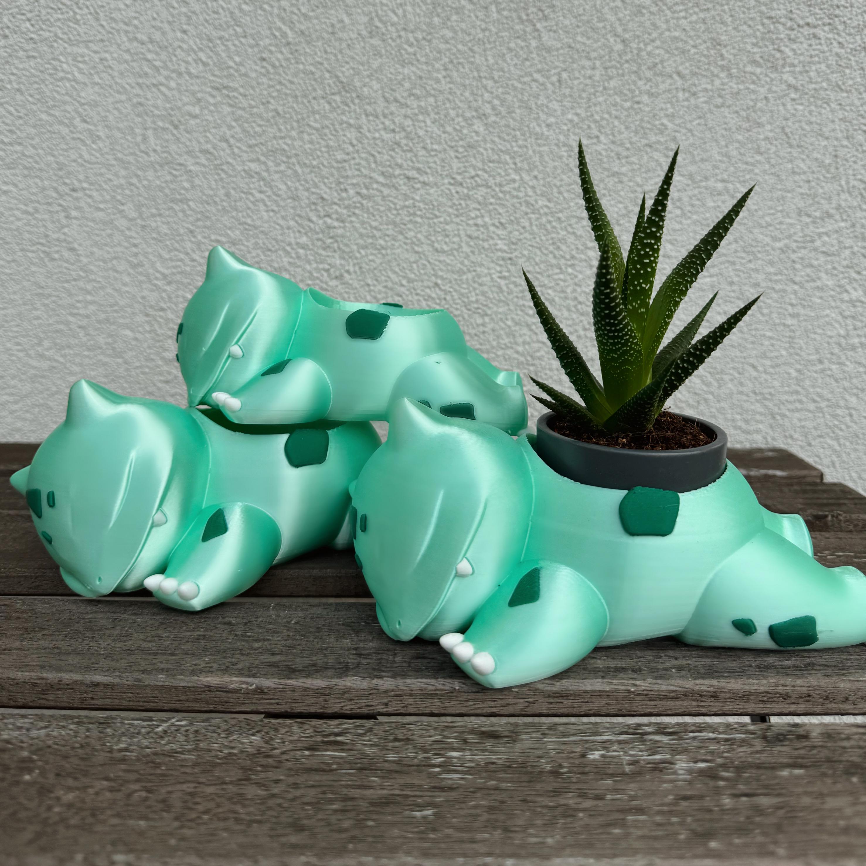 Bulbasaur Plant Pot – Cute Pokémon Planter for Succulents | Eco-Friendly, Gift for Pokémon Fans ; Great Pokémon -themed Gift