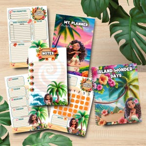 Planner Notepad PNG Bundle | Editable Canva Templates | Island To Do List Notepad | Printable Stationery Planner Pad | Digital Download