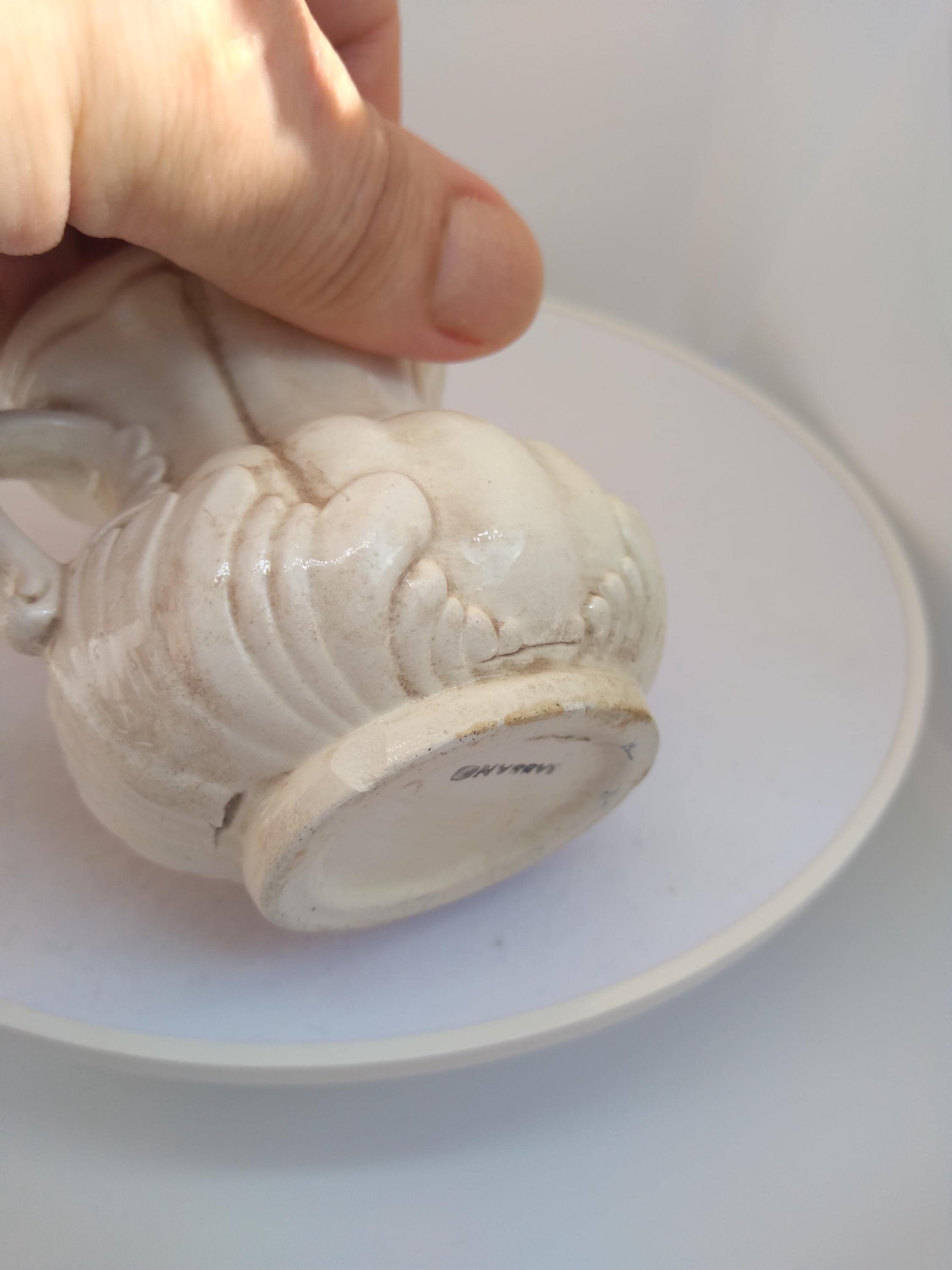 Bassano ヴィンテージ花瓶 - 装飾的なイタリア製陶器 - ミニ