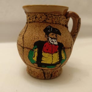 Ánfora SARDA de cerámica y corcho, vintage, hecha a mano en Italia, Jarrón artístico sardo, Arte sardo, Ánfora vintage de cerámica sarda imagen 9