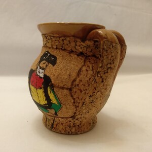 Ánfora SARDA de cerámica y corcho, vintage, hecha a mano en Italia, Jarrón artístico sardo, Arte sardo, Ánfora vintage de cerámica sarda imagen 11