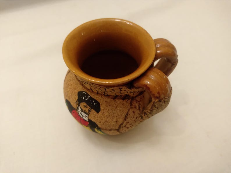 Ánfora SARDA de cerámica y corcho, vintage, hecha a mano en Italia, Jarrón artístico sardo, Arte sardo, Ánfora vintage de cerámica sarda imagen 8