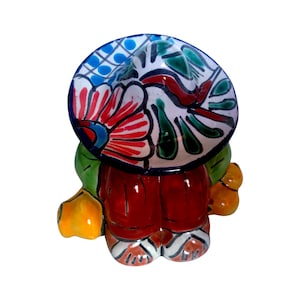 Talavera Panchito Statuette, Talavera Ceramic Figure, Sleeping Mexican Man, Vintage Talavera Ceramic Figure, Mexican Dude Talavera