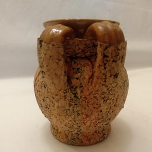 Ánfora SARDA de cerámica y corcho, vintage, hecha a mano en Italia, Jarrón artístico sardo, Arte sardo, Ánfora vintage de cerámica sarda imagen 10