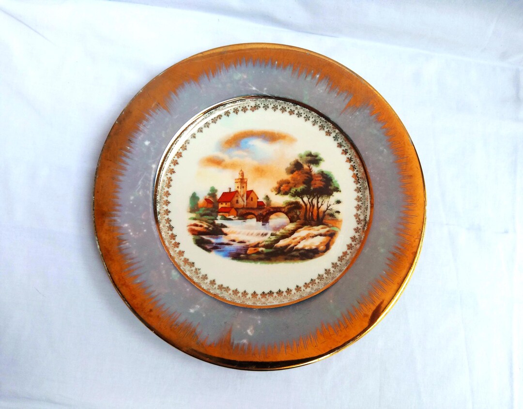 Hand Painted Vintage Edelstein Bavaria Porcelain Plate Collection ...