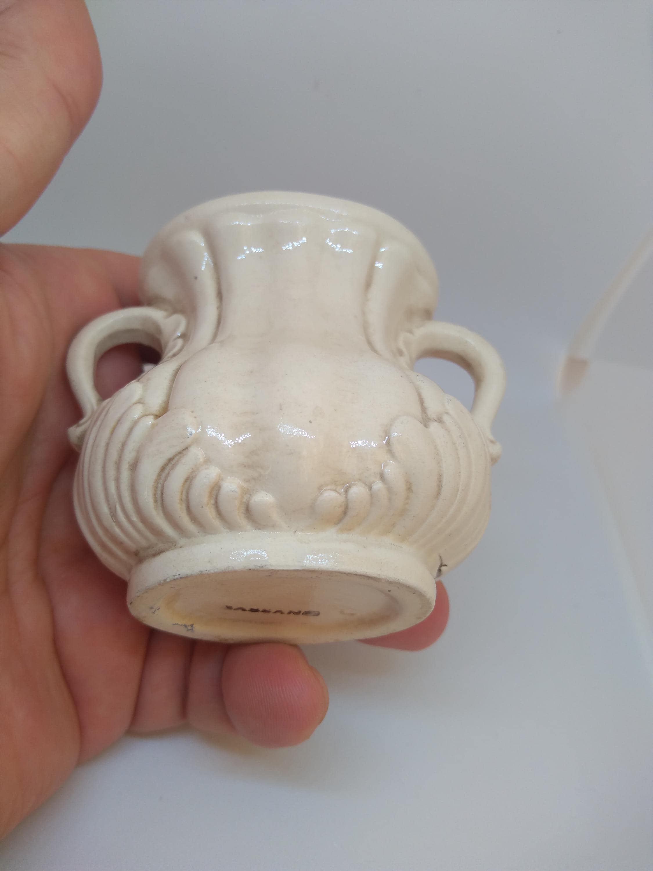 Bassano ヴィンテージ花瓶 - 装飾的なイタリア製陶器 - ミニ