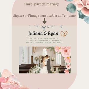 Wedding invitation canva template