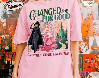 Wicked Musical Shirt: Für gut verändert, Glinda & Elphaba, Komfort Farben T-Shirt