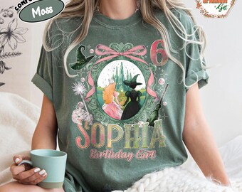 Op maat gemaakt Wicked Birthday-shirt: gepersonaliseerd T-shirt met comfortabele kleuren