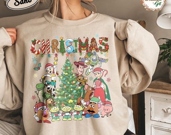 Toy Story Christmas Sweatshirt, Disney Holiday Hoodie, Family Matching Outfit