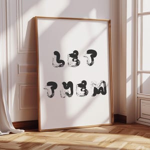 Let Theory, Wandkunst, Mel Robbins Art Motivationszitat Digitaldruck, trendiger Druck