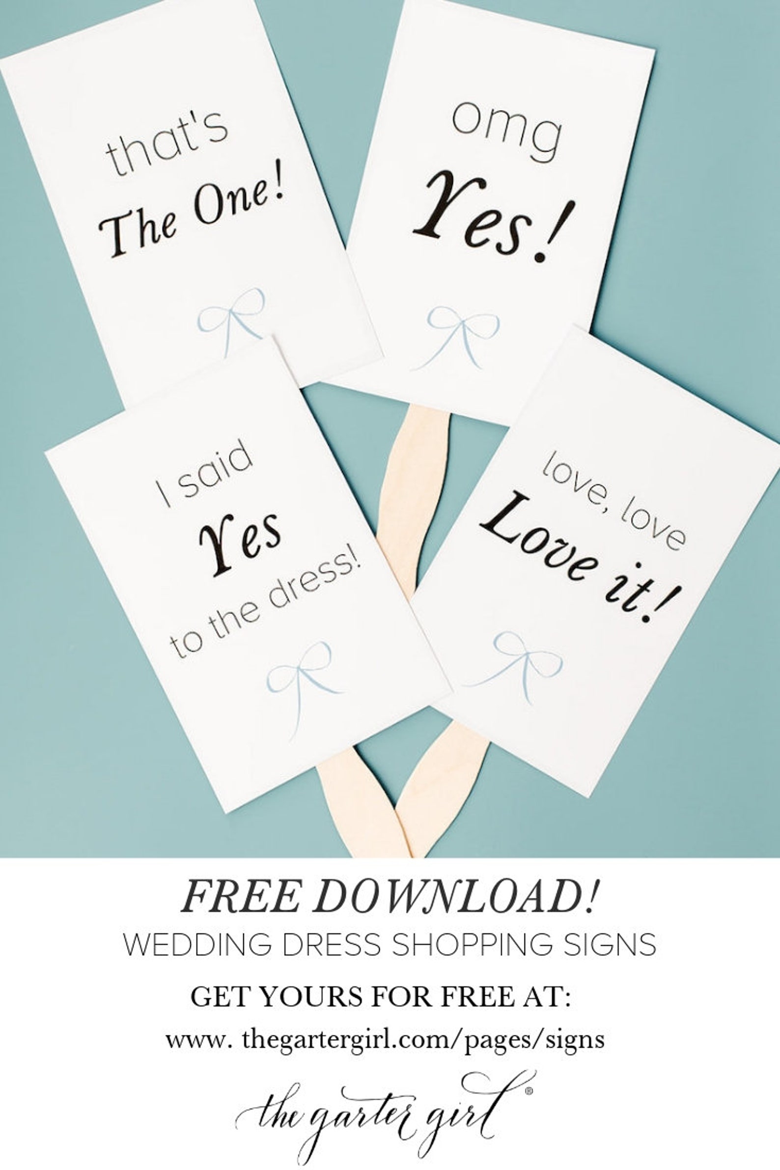 Wedding Dress Shopping Voting Signs Download I Said Yes to Etsy