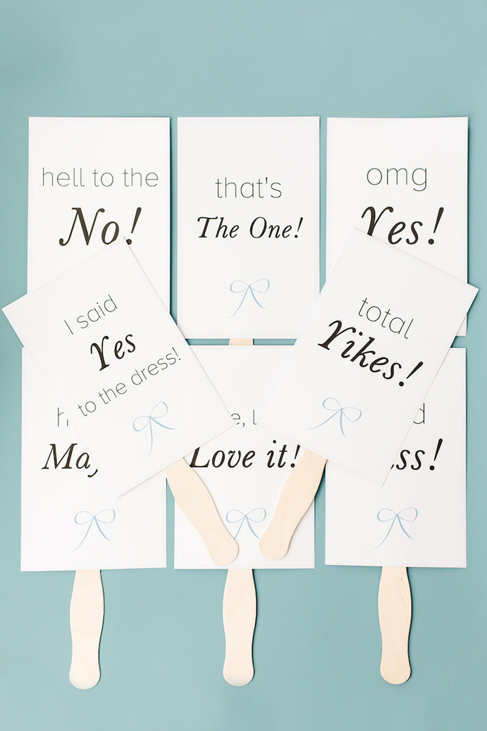 Wedding Dress Shopping Voting Signs Download I Said Yes to Etsy