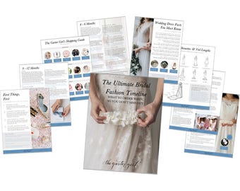 Wedding Dress Shopping Timeline, Bridal Fashion Planning Guide, Wedding Gown Shopping Checklist, Bridal Attire Planning, Yes to the Dress