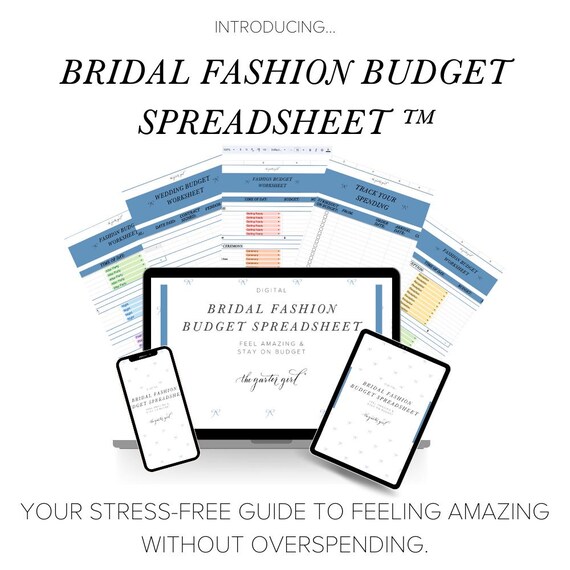 Best Wedding Dress Budget Spreadsheet Bridal Dress Organizer Wedding Dress Cost Budget Tracker Bride Outfit What to Wear Order Checklist Etsy