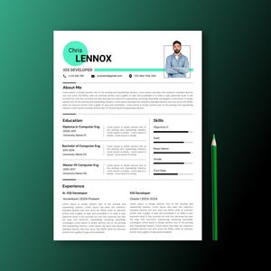Plantilla de CV atemporal, formato Ultra CV, CV profesional extendido de dos páginas para crecimiento profesional