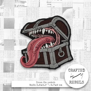 Iron ON embroidered patch: Mimic patch