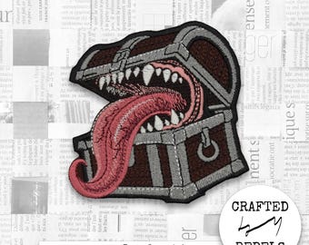 Iron ON embroidered patch: Mimic patch