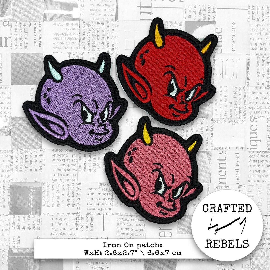 Imp Patch Iron on Embroidered Devil Boy, Imp Patch (DDP) — Alternative Clothing ...