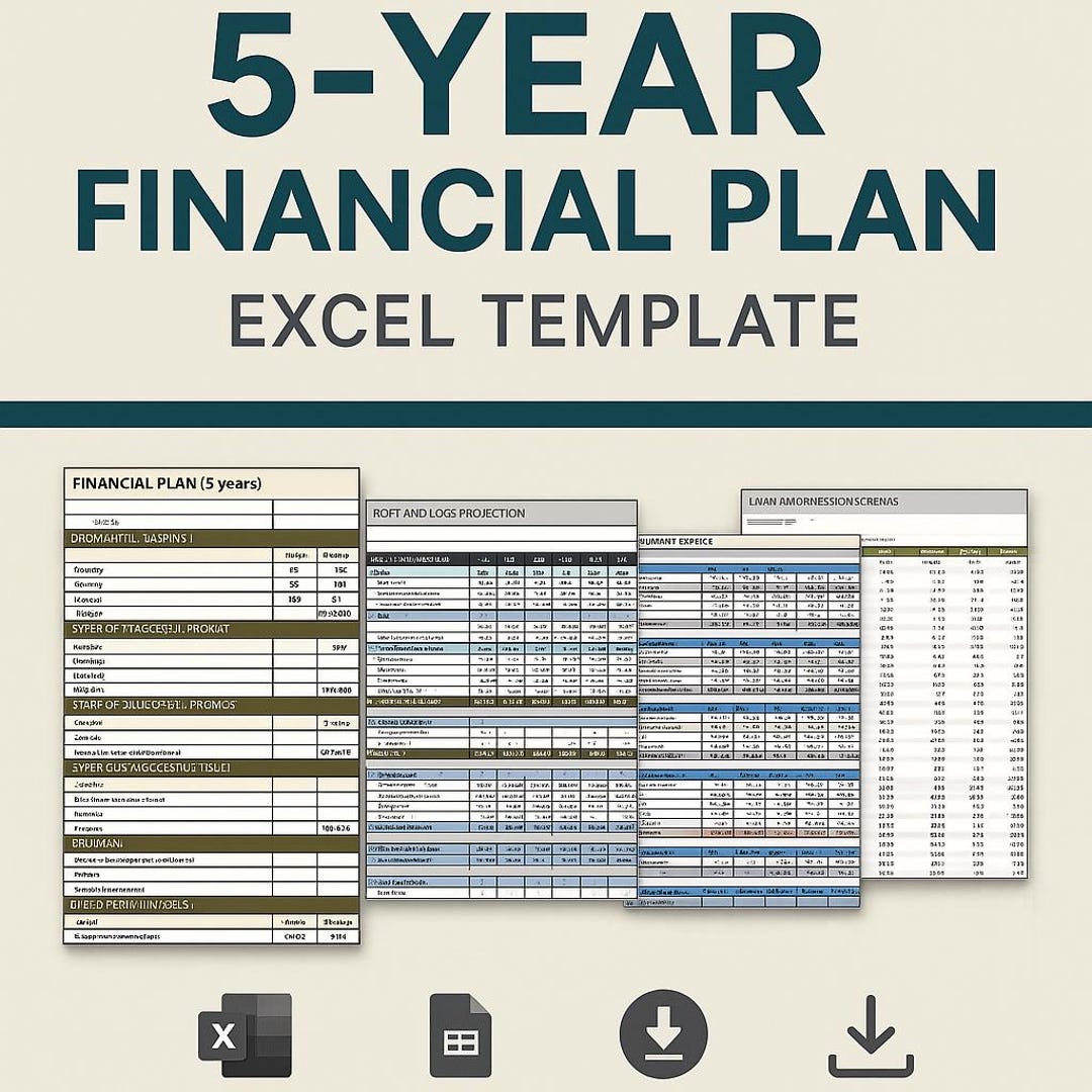 5-year Financial Plan Excel Template | Business Budget & Forecast ...