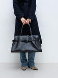 Large office handbag, leather crossbody purse, custom everyday handbag, graduation gift product logo