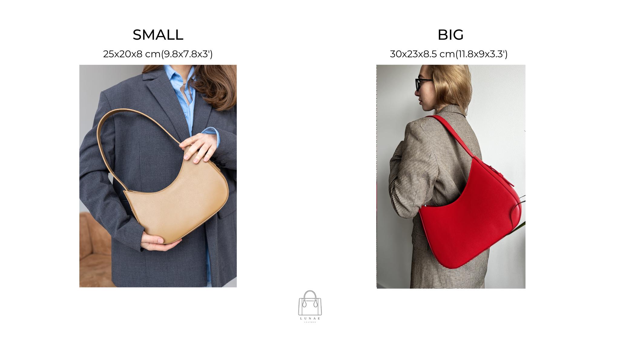 バッグ CHTY BIG HALF MOON SHOULDER BAG Leather Half Moon Shoulder Bag, Crescent Purse, Top Handle City