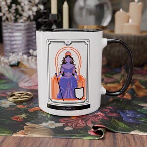 Tazza dei Tarocchi "L'Imperatrice" / Tazza energetica mistica