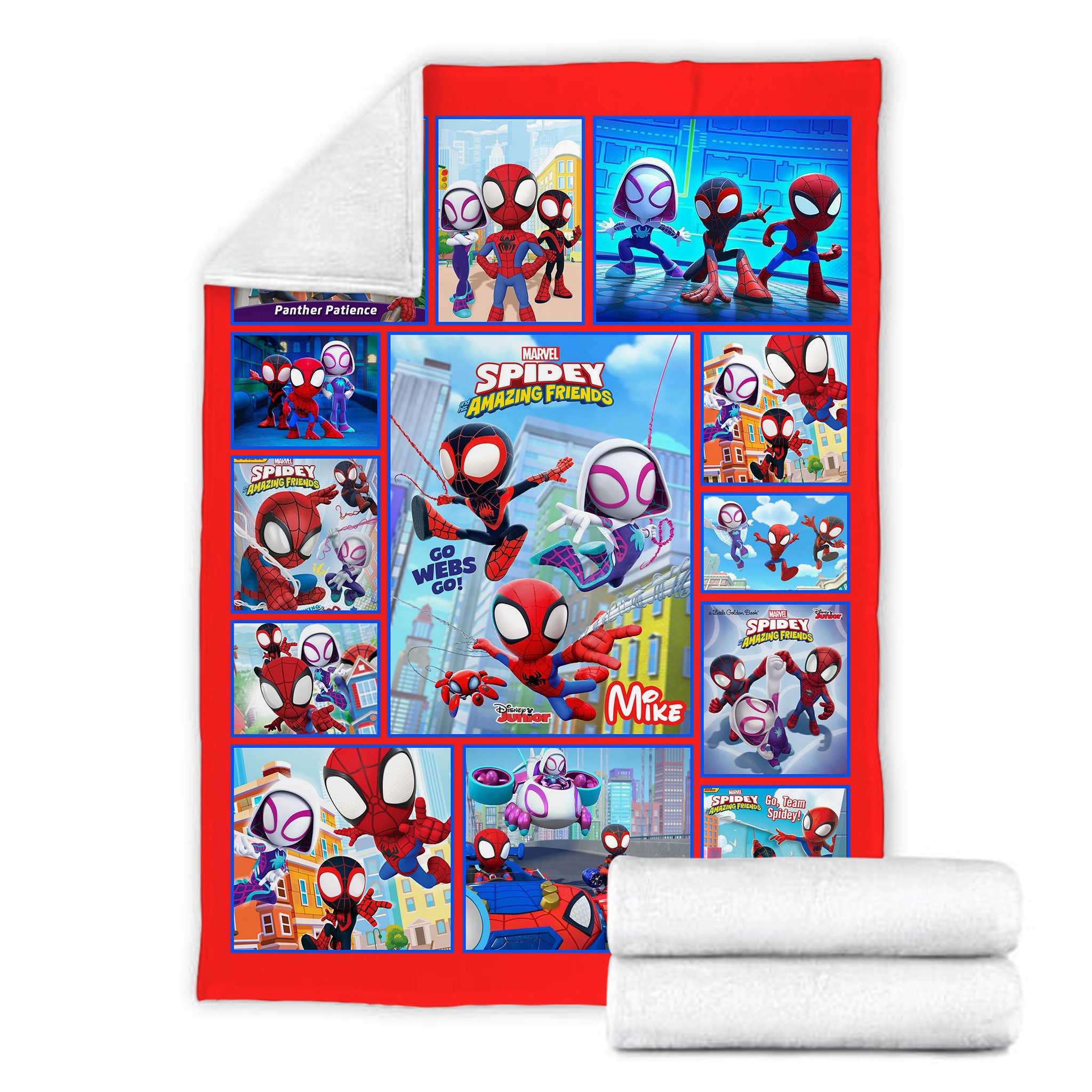 Discover Personalized Spiderman and His Amazing Friends Birthday Blanket