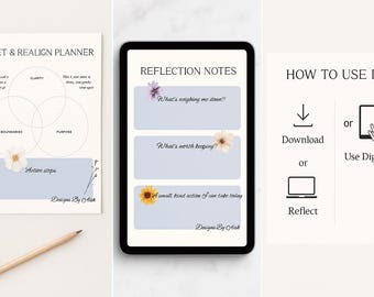 Self-Care Journal: Reset and Realign Planner (PDF)