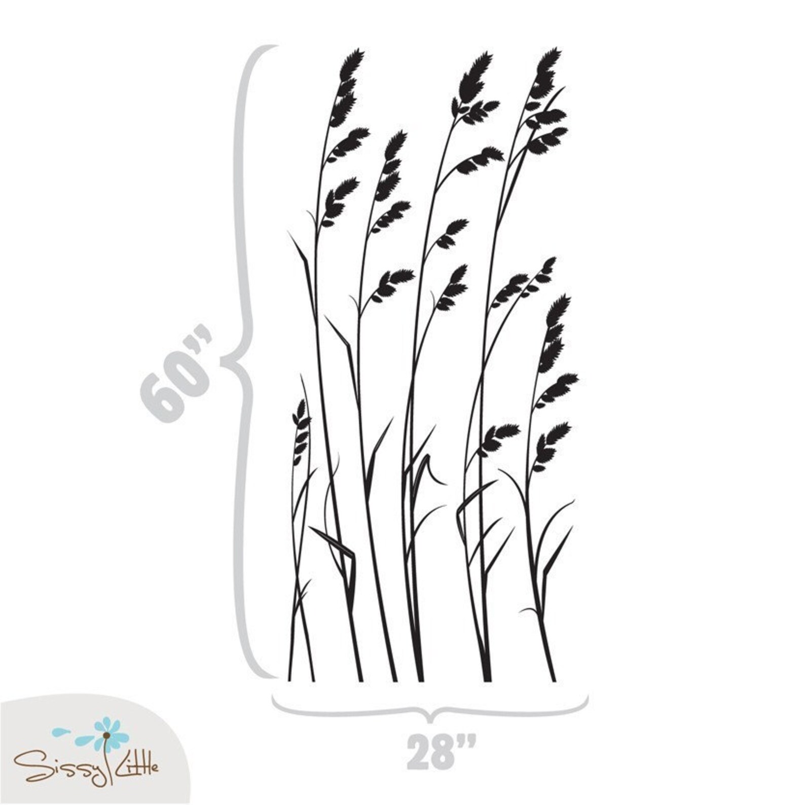 Sea Oats Vinyl Wall Decal Etsy