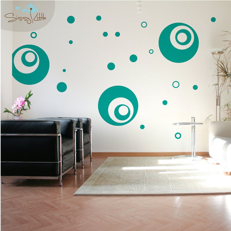Supersized Circles Vinyl Wall Decal Etsy