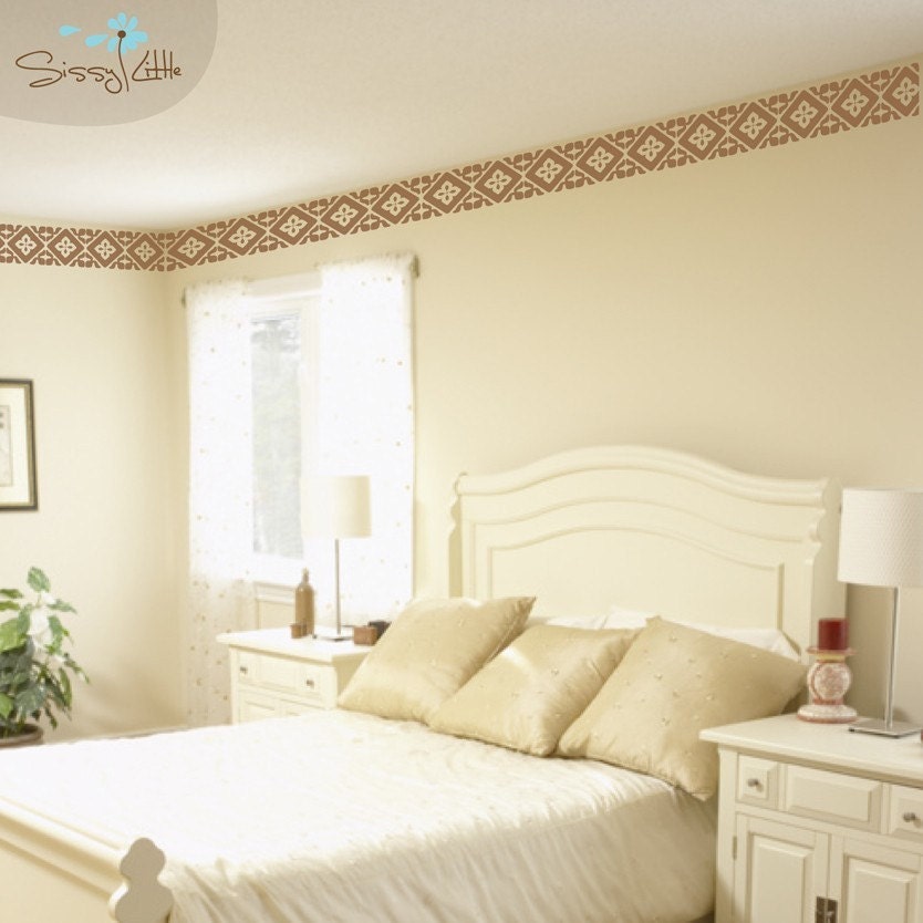 Tiled Border Vinyl Wall Decal Etsy