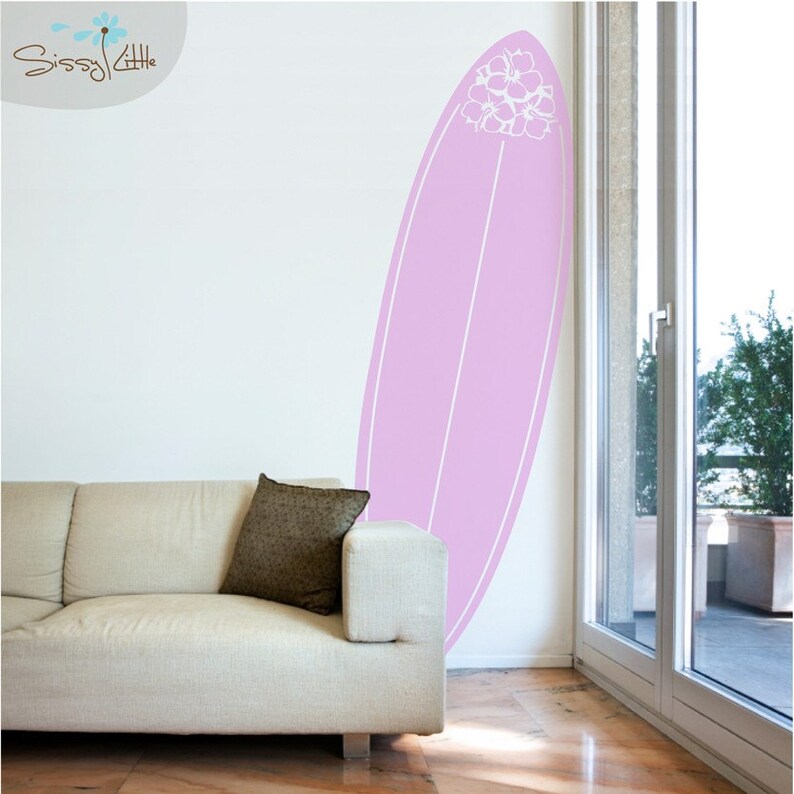 pura-vida-surfboard-vinyl-wall-decal-etsy