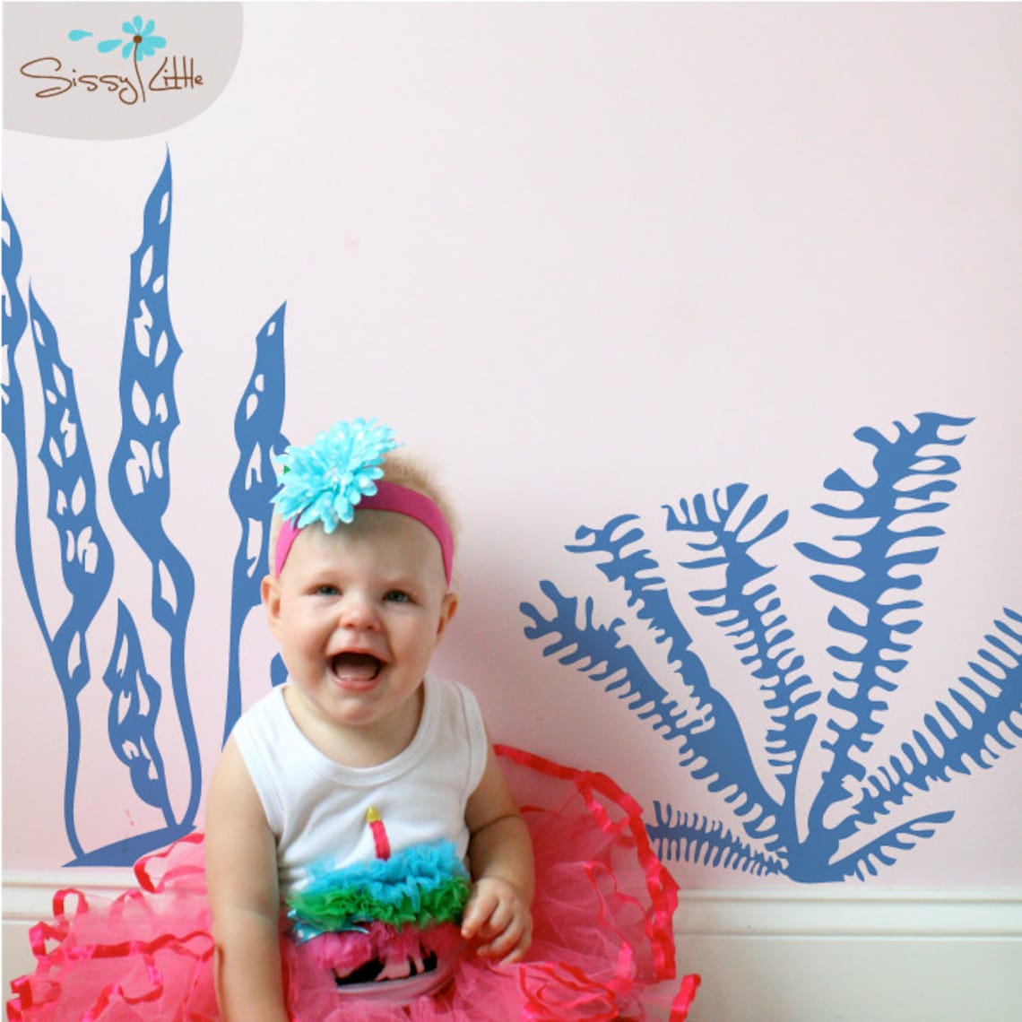 Seaweed Vinyl Wall Decal Etsy