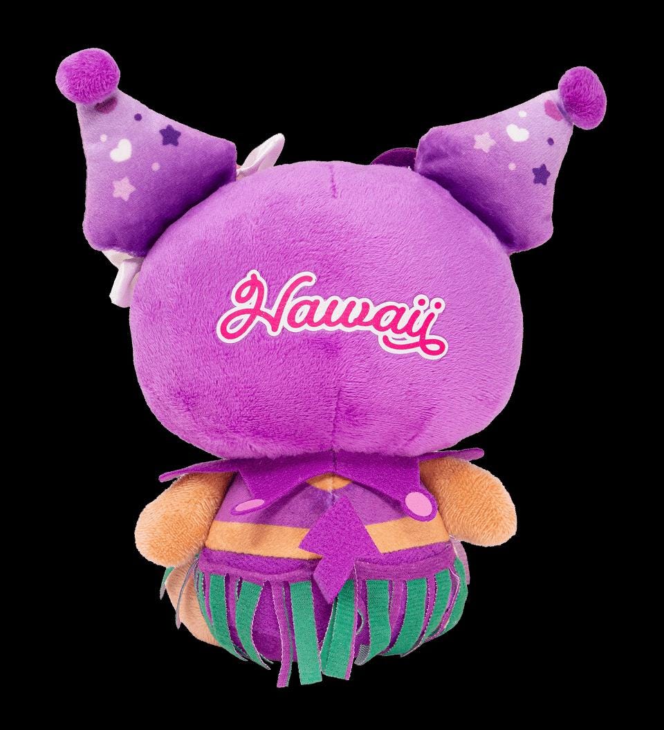 Hawaii Exclusive Kuromi 20th Anniversary Plush/keychain – 4” & 6