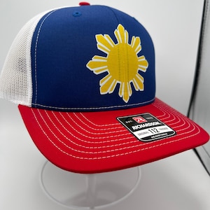 Filipino Sun Emblem Cap 5-Panel Structured Snapback