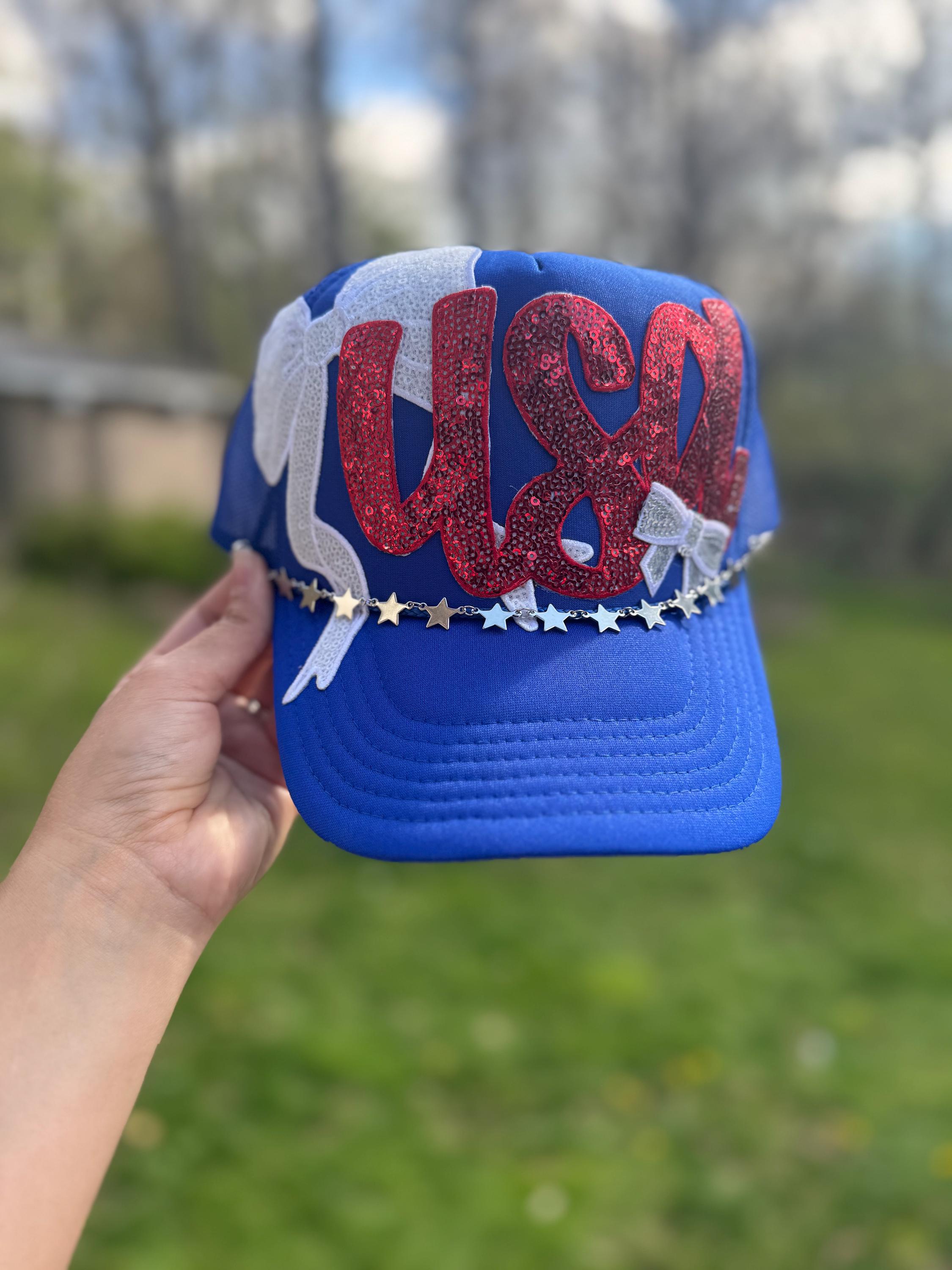 Hat Chains Red White and Blue - Etsy display picture 3
