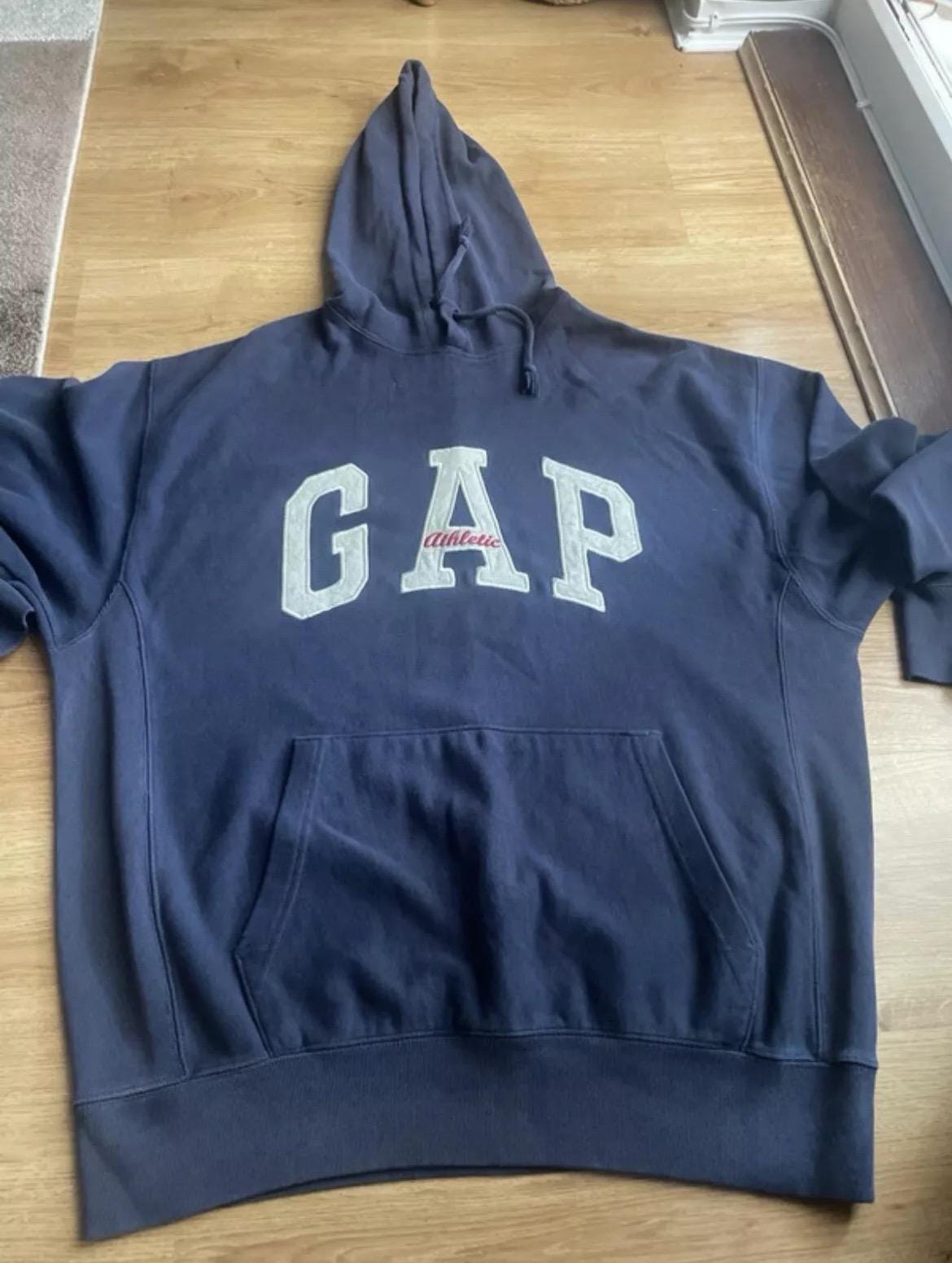 Sweat à Capuche GAP Athletics Jeune - Taille 7-8 Ans, Gris Moyen - Style Rétro