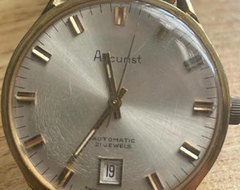 montre-bracelet Accurist vintage pour homme fabriquée en Suisse