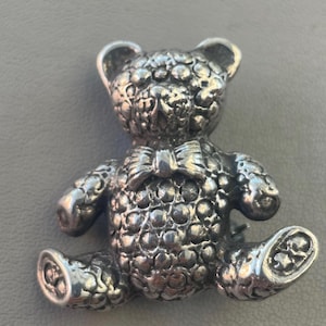 Vintage Sterling silver 925 brooch - teddy bear