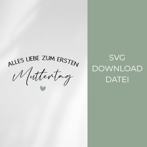 Plotter file SVG - saying lettering Mother&#39;s Day motif, graphic file for plotter, digital product, SVG plotter template