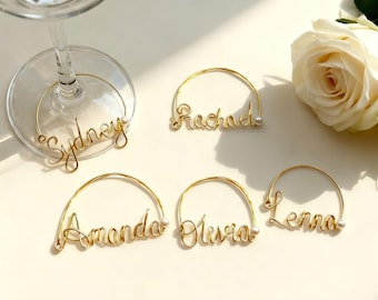 Personalisierte Bachelorette Party Favors, benutzerdefinierter Name Weinglas Anhänger, Hochzeitsgeschenke, Geburtstagsfeier, Geschenk für Brautjungfer, Weinliebhaber Geschenke