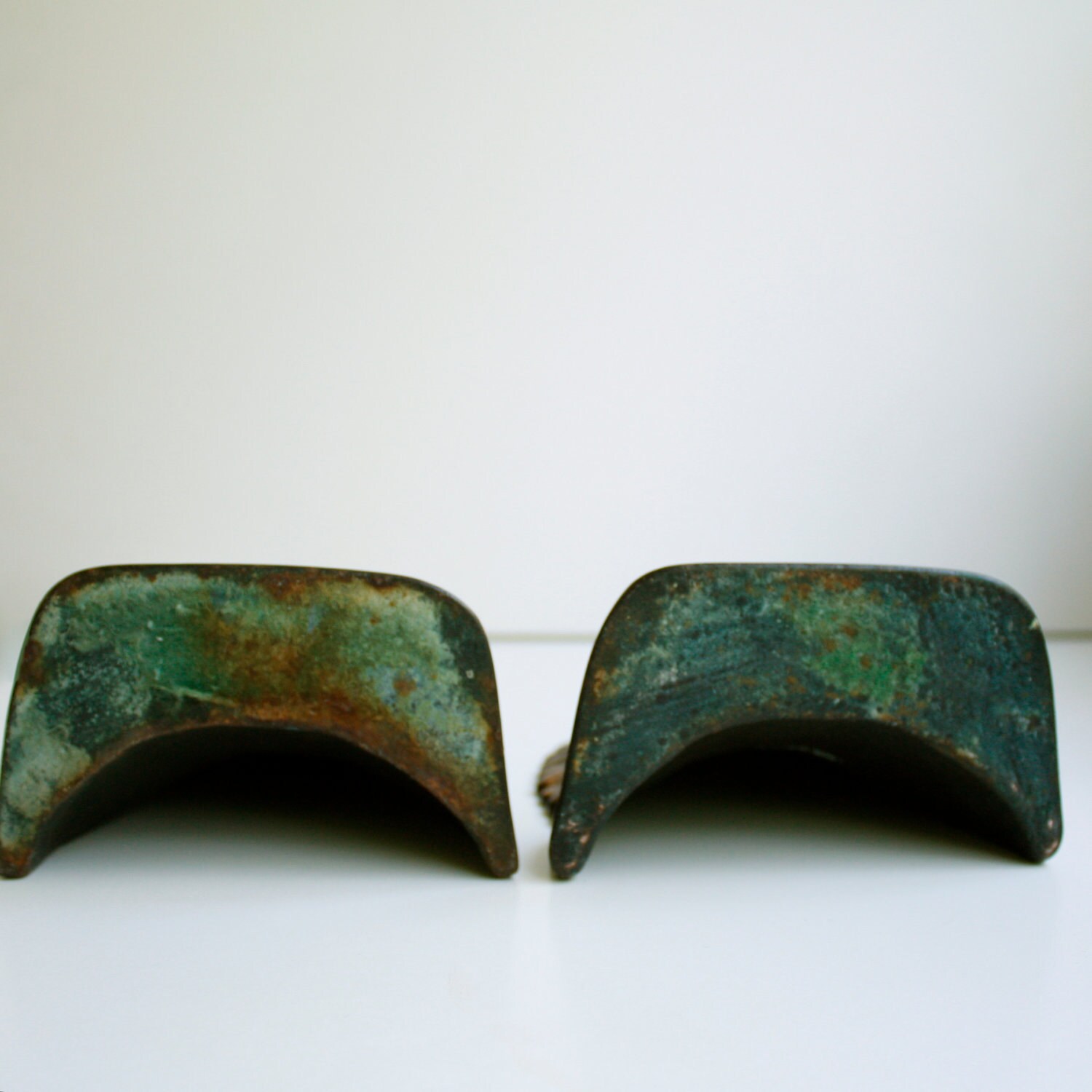 Vintage Cast Bronze Indian Head Bookends Copper Finish Etsy