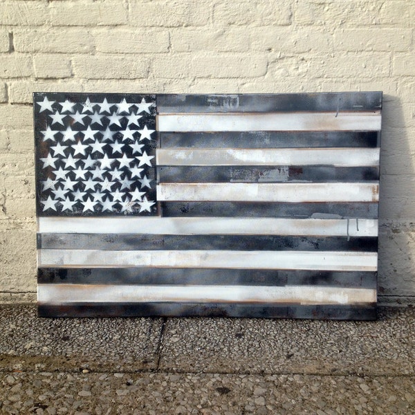 American Flag No. 21 Large Pop Art Painting on Canvas 24 x 36