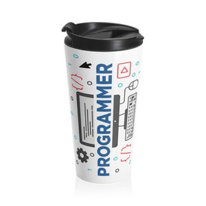 Programmierer Geschenk, Programmierer Becher, lustiges Programmieren Becher, Geschenk für Software Eng, 20 Unzen dünner isolierter Stahlbecher