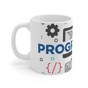 Software Developer Mug: Computer Science Graduation Gift, Tech Office Decor, Minimalist Programmer Coffee Cup for Coding Enthusiasts image 3