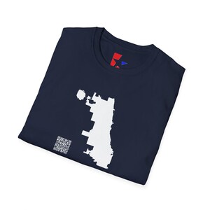 Chicago City, carte minimaliste T-shirt unisexe - T-shirt graphique doux pour les aventuriers