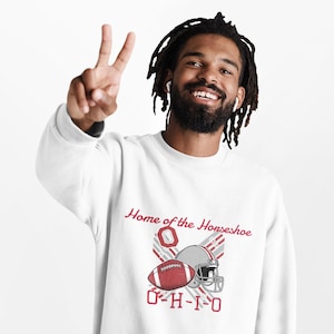 Vintage Ohio Football Sweatshirt: Home of the Horseshoe Fan Gear