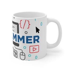 Software Developer Mug: Computer Science Graduation Gift, Tech Office Decor, Minimalist Programmer Coffee Cup for Coding Enthusiasts image 4